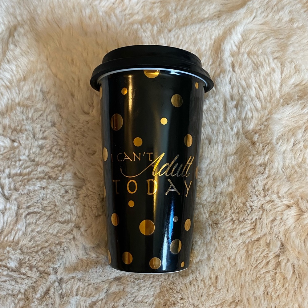 “I can’t adult today” coffee travel mug
